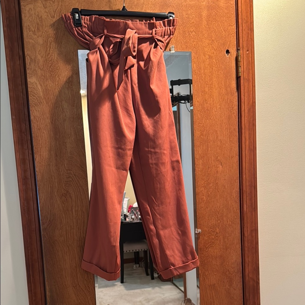 Sienna Sky Women's Pants - Rust Orange